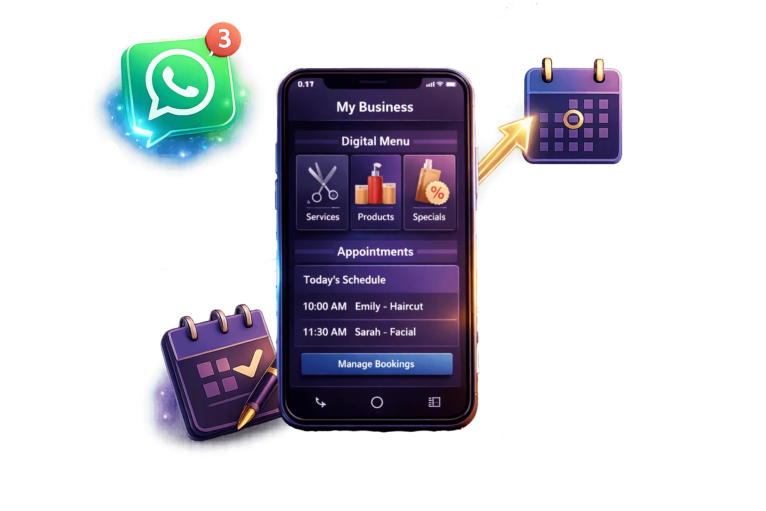 Aplicativo Kairos no celular